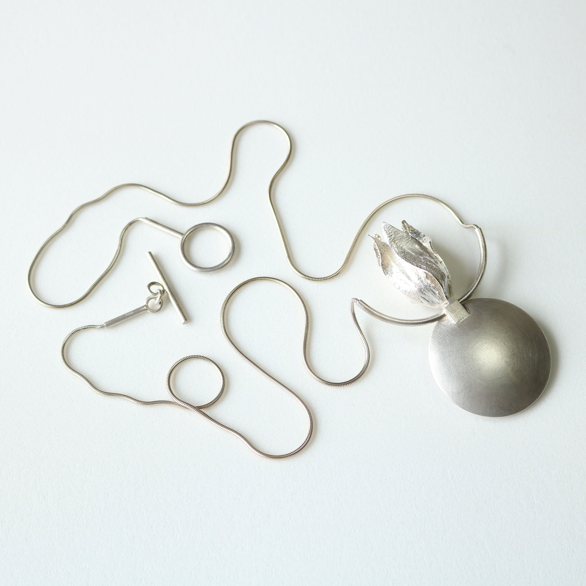 Perfume Flacon Pendant in Sterling Silver
